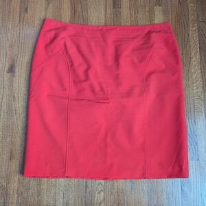 Worthington | Orange Pencil Skirt | 22W